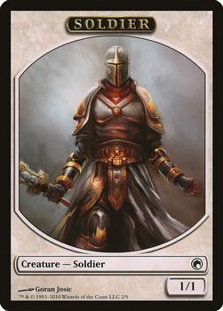 2010 Magic the Gathering Scars of Mirrodin - Tokens #2/9 Soldier Front
