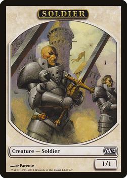 2011 Magic the Gathering 2012 Core Set - Tokens #2/7 Soldier Front