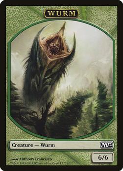 2011 Magic the Gathering 2012 Core Set - Tokens #6/7 Wurm Front