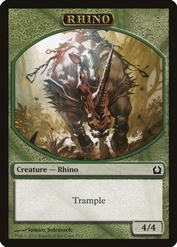 2012 Magic the Gathering Return to Ravnica - Tokens #9/12 Rhino Front