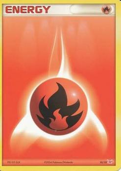 2004 Pokemon EX Trainer Kit #10/10 Fire Energy Front