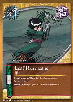 2006 Naruto Series 1: The Path to Hokage #PTHJ-026 Leaf Hurricane Front