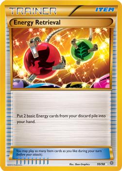 2015 Pokemon XY Ancient Origins #99/98 Energy Retrieval Front