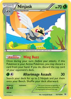 2015 Pokemon XY Roaring Skies #10/108 Ninjask Front