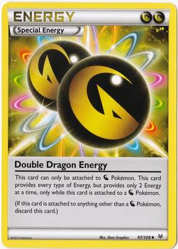 2015 Pokemon XY Roaring Skies #97/108 Double Dragon Energy Front