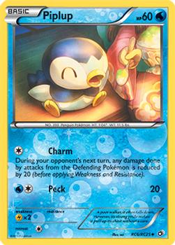 2013 Pokemon Black & White Legendary Treasures - Radiant Collection #RC06 Piplup Front