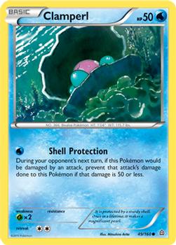 2015 Pokemon XY Primal Clash #49/160 Clamperl Front
