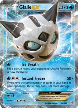 2015 Pokemon XY BREAKthrough #34/162 Glalie EX Front