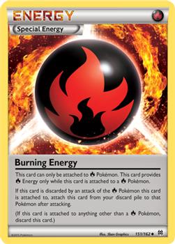 2015 Pokemon XY BREAKthrough #151/162 Burning Energy Front