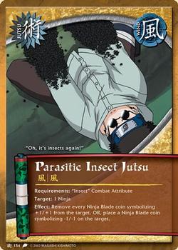 2007 Naruto Series 4: Revenge and Rebirth #RARJ-154 Parasitic Insect Jutsu Front