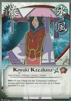 2007 Naruto Series 5: Dream Legacy #DLC-025 Koyuki Kazahana Front