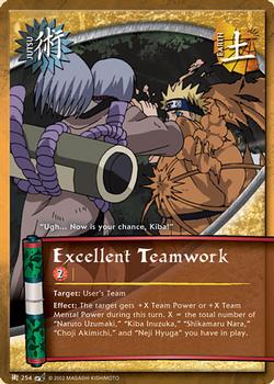 2008 Naruto Series 8: Battle of Destiny #BODJ-254 Excellent Teamwork Front