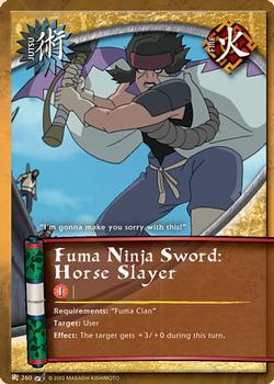 2008 Naruto Series 8: Battle of Destiny #BODJ-260 Fuma Ninja Sword: Horse Slayer Front