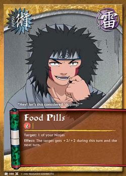 2008 Naruto Series 9: The Chosen #TCJ-088 Food Pills Front