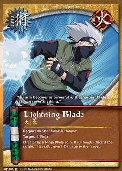 2008 Naruto Series 9: The Chosen #TCJ-106 Lightning Blade Front