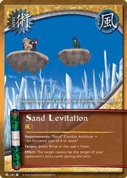 2008 Naruto Series 9: The Chosen #TCJ-287 Sand Levitation Front