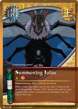2008 Naruto Series 9: The Chosen #TCJ-295 Summoning Jutsu Front