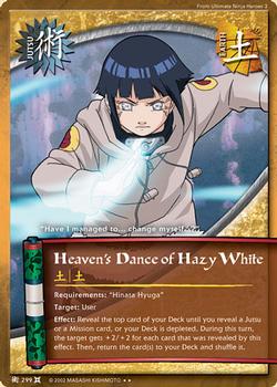 2008 Naruto Series 9: The Chosen #TCJ-299 Heaven's Dance of Hazy White Front