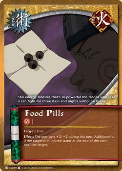 2008 Naruto Series 9: The Chosen #TCJ-US059 Food Pills Front
