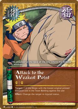 2008 Naruto Series 9: The Chosen #TCJ-US060 Attack to the Weakest Point Front