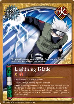 2008 Naruto Series 9: The Chosen #TCJ-US066 Lightning Blade Front