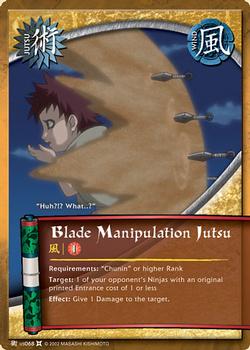 2008 Naruto Series 9: The Chosen #TCJ-US068 Blade Manipulation Jutsu Front