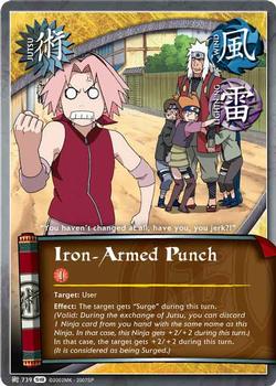2010 Naruto Series 18: Fangs of the Snake #FotSJ-739 Iron-Armed Punch Front
