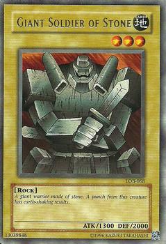 2002 Yu-Gi-Oh! Legend of Blue Eyes White Dragon North American English #LOB-068 Giant Soldier of Stone Front