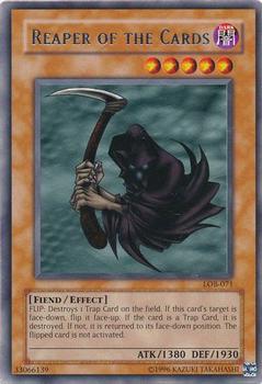 2002 Yu-Gi-Oh! Legend of Blue Eyes White Dragon North American English #LOB-071 Reaper of the Cards Front