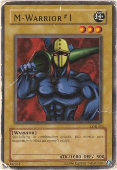2002 Yu-Gi-Oh! Legend of Blue Eyes White Dragon North American English #LOB-076 M-Warrior #1 Front