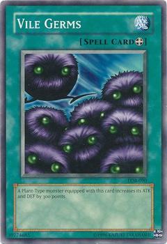 2002 Yu-Gi-Oh! Legend of Blue Eyes White Dragon North American English #LOB-090 Vile Germs Front