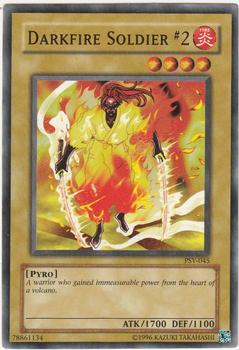 2002 Yu-Gi-Oh! Pharaoh's Servant #PSV-045 Darkfire Soldier #2 Front