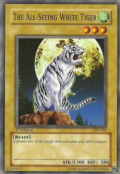 2002 Yu-Gi-Oh! Pharaoh's Servant 1st Edition #PSV-093 The All-Seeing White Tiger Front