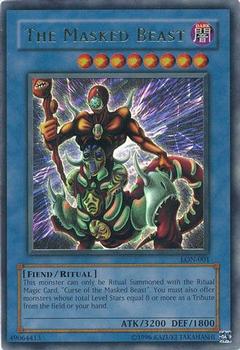 2003 Yu-Gi-Oh! Labyrinth of Nightmare #LON-001 The Masked Beast Front