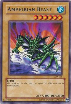 2003 Yu-Gi-Oh! Labyrinth of Nightmare #LON-008 Amphibian Beast Front