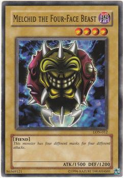 2003 Yu-Gi-Oh! Labyrinth of Nightmare #LON-012 Melchid the Four-Face Beast Front