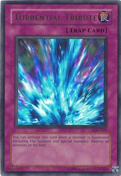 2003 Yu-Gi-Oh! Labyrinth of Nightmare #LON-025 Torrential Tribute Front