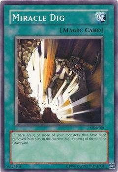 2003 Yu-Gi-Oh! Labyrinth of Nightmare #LON-100 Miracle Dig Front