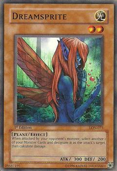 2003 Yu-Gi-Oh! Labyrinth of Nightmare 1st Edition #LON-073 Dreamsprite Front