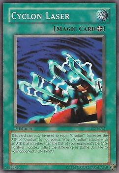 2003 Yu-Gi-Oh! Labyrinth of Nightmare 1st Edition #LON-095 Cyclon Laser Front