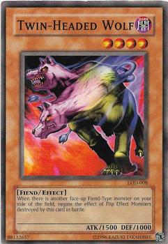 2003 Yu-Gi-Oh! Legacy of Darkness #LOD-008 Twin-Headed Wolf Front