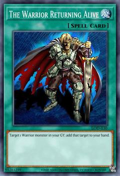 2003 Yu-Gi-Oh! Legacy of Darkness #LOD-030 The Warrior Returning Alive Front