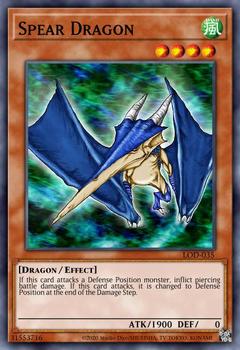 2003 Yu-Gi-Oh! Legacy of Darkness #LOD-035 Spear Dragon Front