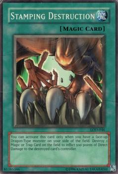 2003 Yu-Gi-Oh! Legacy of Darkness #LOD-046 Stamping Destruction Front