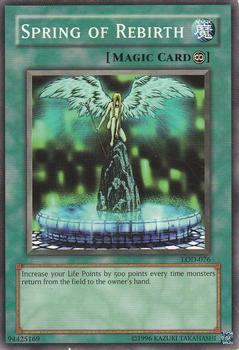 2003 Yu-Gi-Oh! Legacy of Darkness #LOD-076 Spring of Rebirth Front