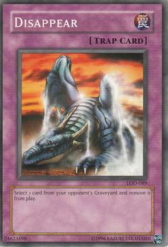 2003 Yu-Gi-Oh! Legacy of Darkness #LOD-089 Disappear Front