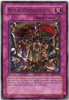 2003 Yu-Gi-Oh! Legacy of Darkness #LOD-091 Royal Oppression Front