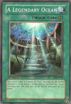 2003 Yu-Gi-Oh! Legacy of Darkness 1st Edition #LOD-078 A Legendary Ocean Front