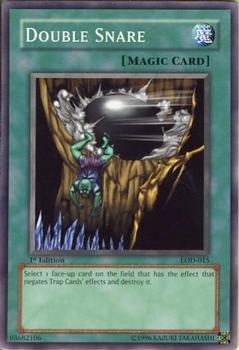 2003 Yu-Gi-Oh! Legacy of Darkness 1st Edition #LOD-015 Double Snare Front