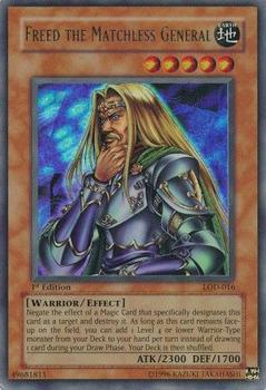 2003 Yu-Gi-Oh! Legacy of Darkness 1st Edition #LOD-016 Freed the Matchless General Front